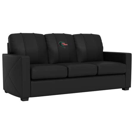 Dreamseat Silver Sofa with Alabama Birmingham Blazers-UAB Logo XZ7759001SOCDBK-PSCOL13005